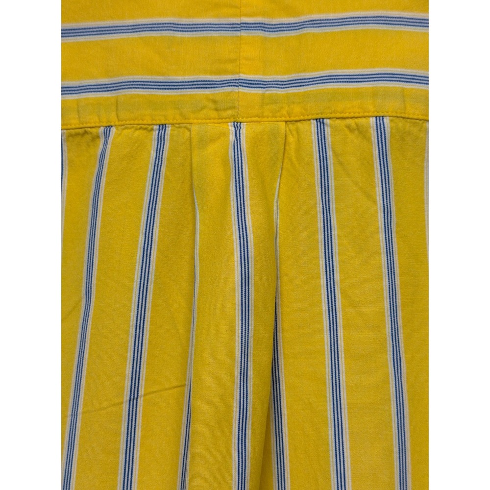 Ralph Lauren Jeans Co Mens XL Yellow Blue Striped Long Sleeve Button Down Shirt - Picture 11 of 12